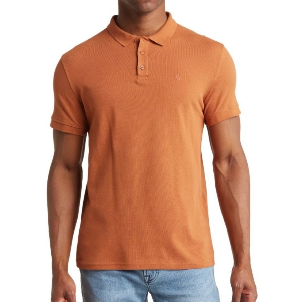 John Varvatos | Peace Sign Pique Polo - Picture 1 of 14